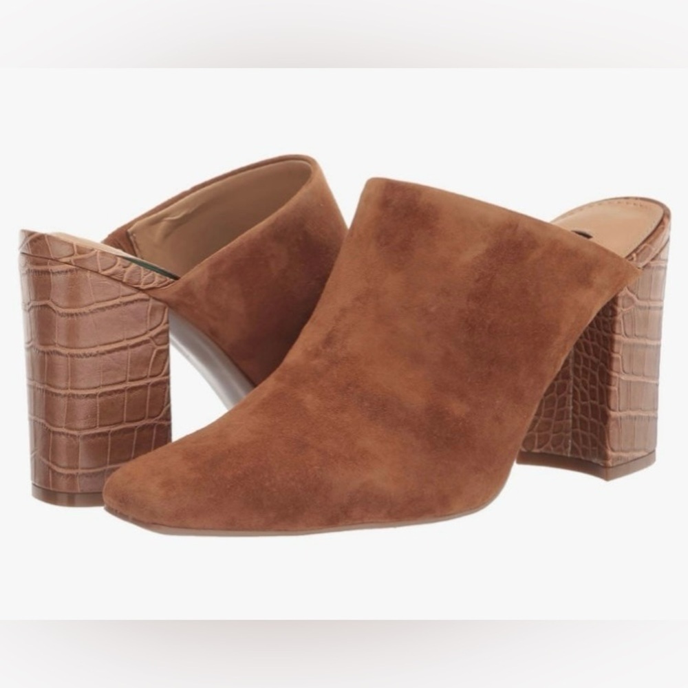 Women’s Nine West Ariane Pumps / Mules, color cognac / brown, size 11, NWOT